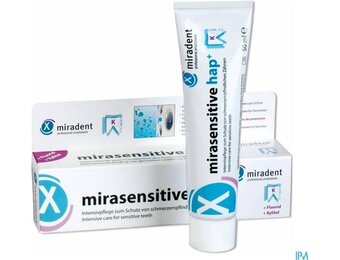 Miradent Mirasensitive Hap+ Tandpasta - 4 x 50 ml - Voordeelverpakking