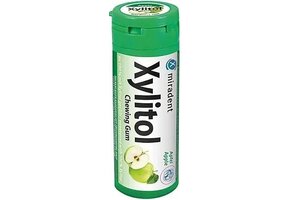 Miradent Xylitol Kauwgom | Appel | 2 x 30 stuks | Voordeelverpakking