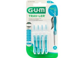 GUM Trav-ler Ragers 1,6 mm | Blauw | 4 stuks