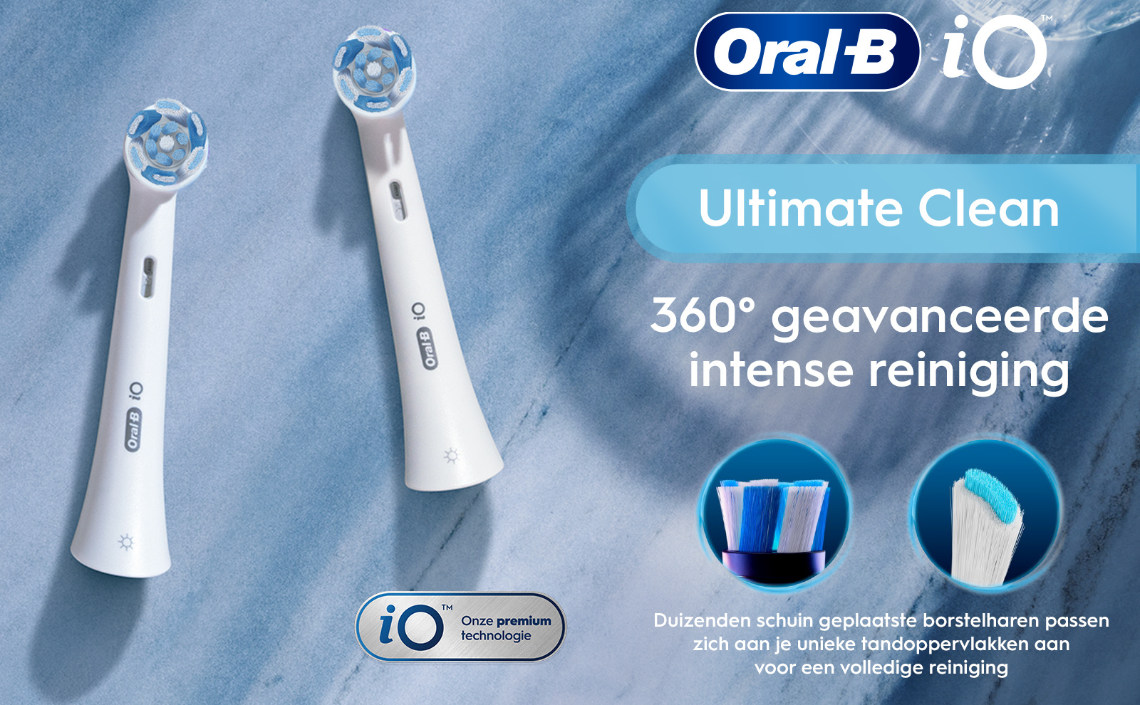 Oral B iO Ultimate Clean Opzetborstels | 4 stuks