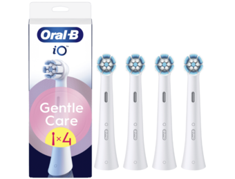 Oral B iO Gentle Care Opzetborstels Wit | 4 Stuks