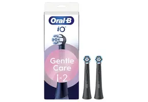 Oral B iO Gentle Care Opzetborstels | Zwart | 2 stuks