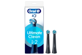 Oral-B iO Ultimate Clean Opzetborstels | Zwart | 2 stuks
