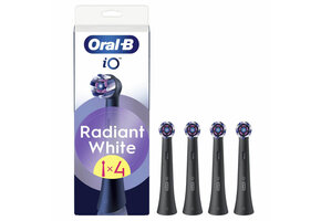 Oral-B iO Radiant White Opzetborstels | Zwart |  4 stuks