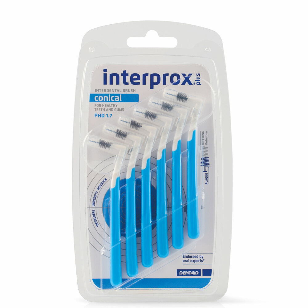 Interprox Plus Conical PHD 1.7 Blauw | 6 stuks