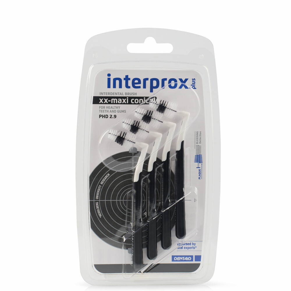 Interprox Plus XX Maxi Conical PHD 2.9 Zwart | 4 stuks