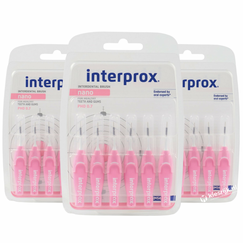 Interprox Ragers Nano PHD 0.7 Roze | 18 ragers | Voordeelverpakking