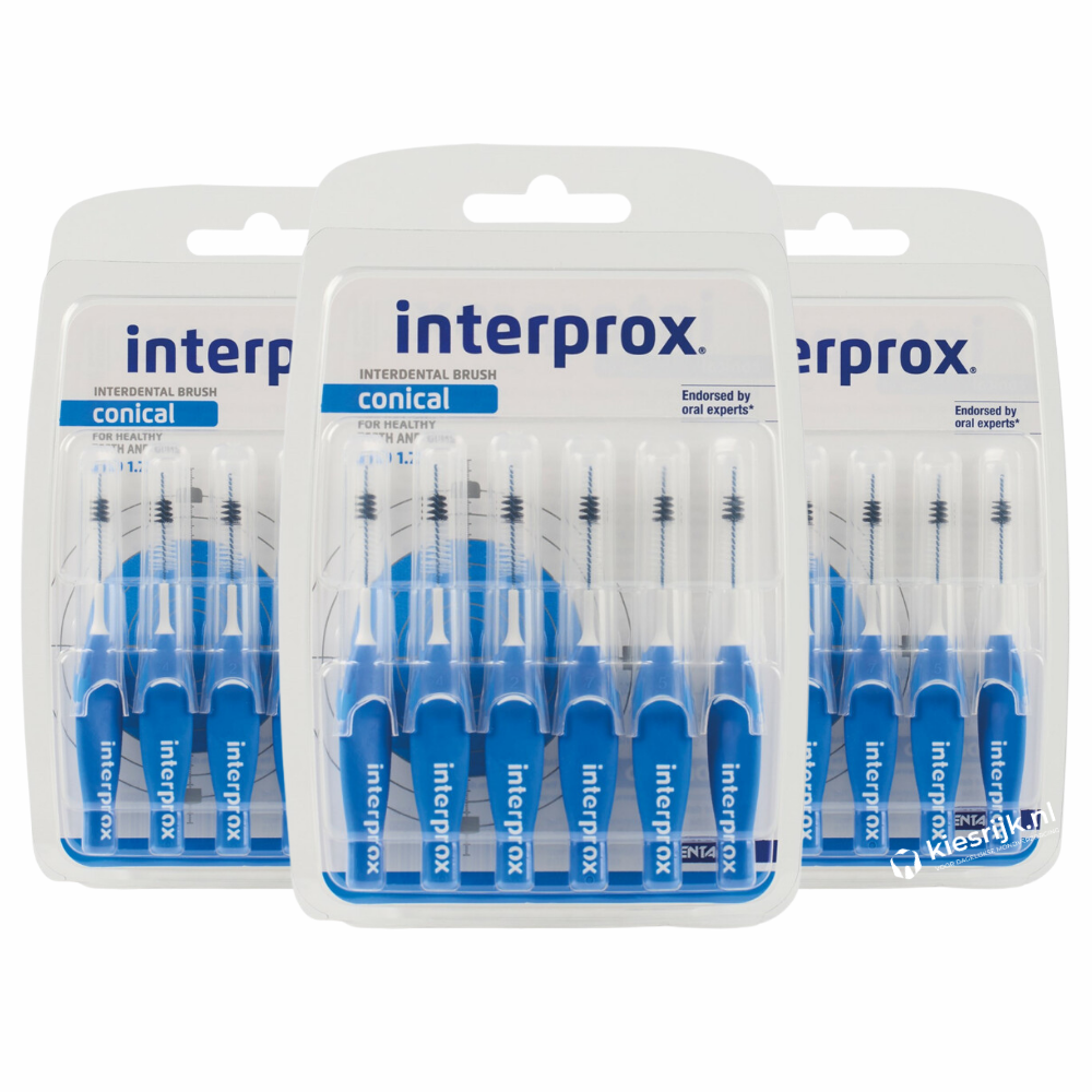 Interprox Ragers Conical PHD 1.7 Blauw | 18 ragers | Voordeelverpakking