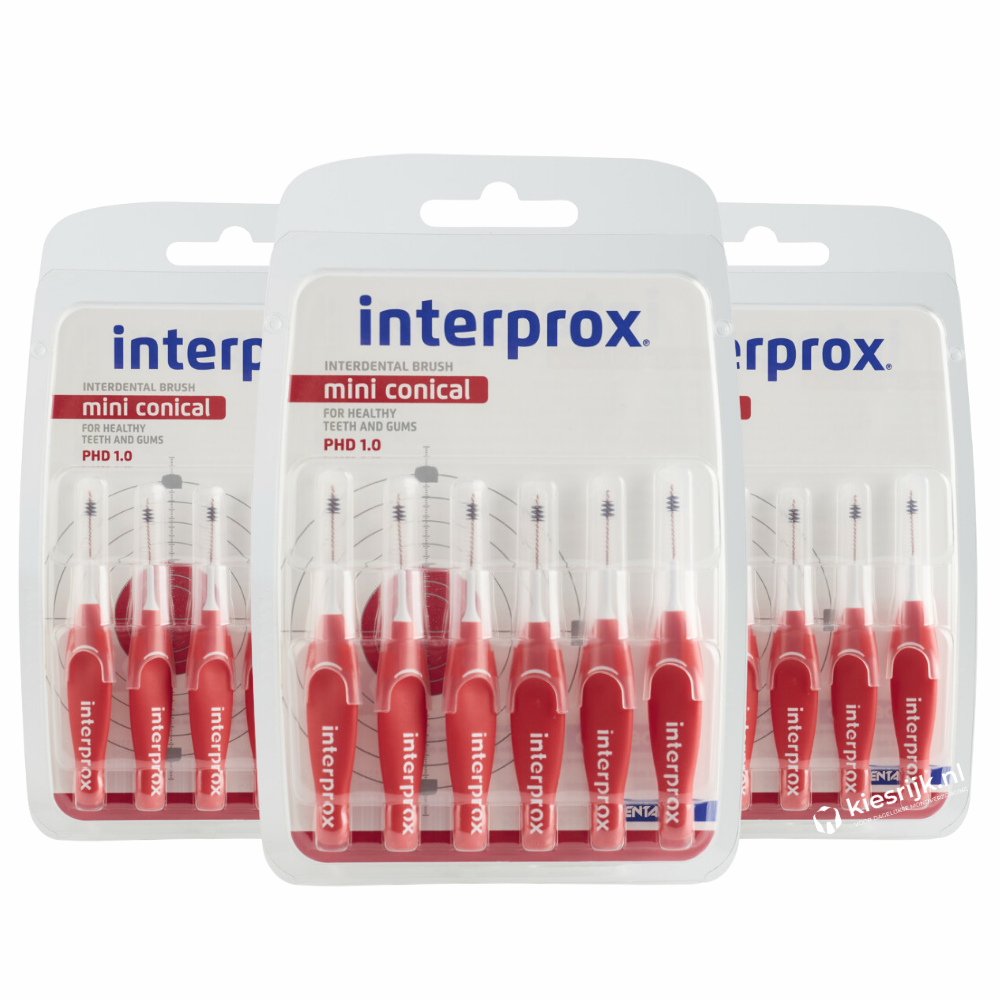 Interprox Ragers Mini Conical PHD 1.2 Rood | 18 ragers | Voordeelverpakking