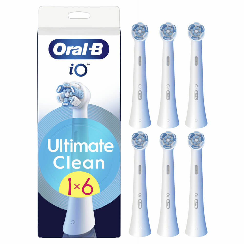 Oral-B iO Ultimate Clean Opzetborstels  |  Wit | 6 stuks