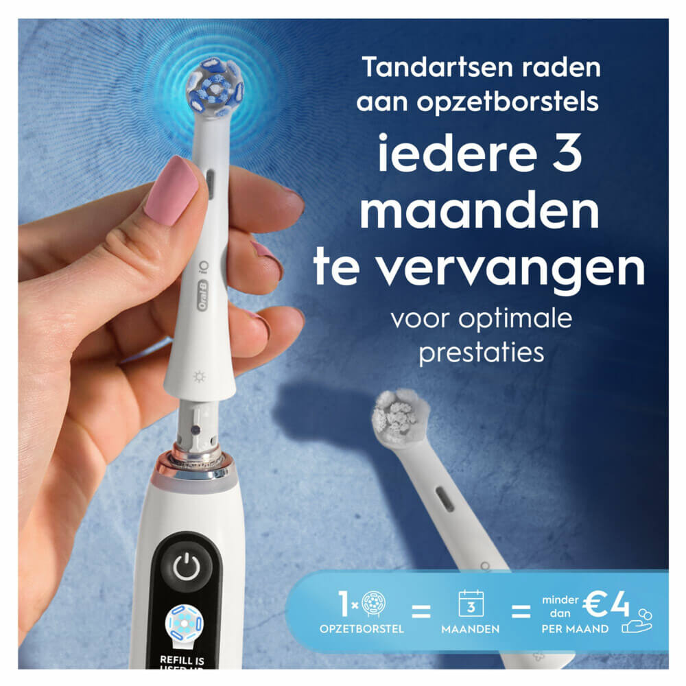 Oral-B iO Ultimate Clean Opzetborstels | Wit | 6 stuks