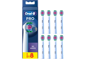 Oral-B PRO 3D White Opzetborstels - 8 stuks