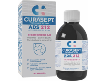 Curasept - Mondspoeling - 0,12% Chloorhexidine - Versterkt Tandvlees & Beschermt Tanden - 200 ml - Bulkverpakking - 10 stuks