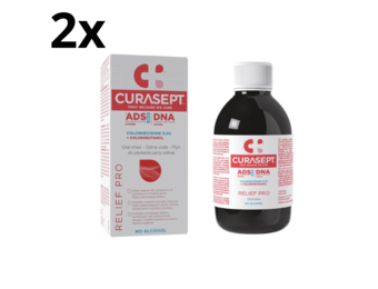 Curasept ADS DNA Relief Pro Mondspoelmiddel 0,20% CHX - 2 x 200 ml - Voordeelverpakking