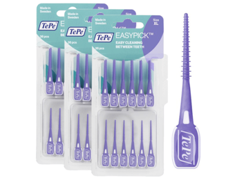 TePe EasyPick Paars XL | 3 x 36 stuks | Voordeelverpakking