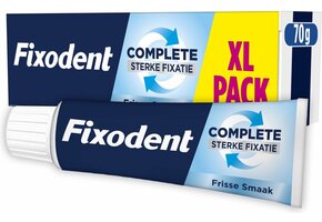 Fixodent Complete Sterke Fixatie Kleefpasta Original Fresh - 8 x 70 gram - XL verpakking