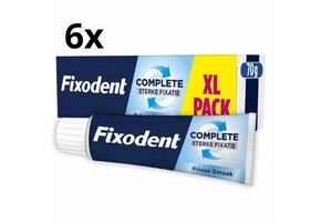 Fixodent Complete Sterke Fixatie Kleefpasta Original Fresh - 6 x 70 gram - XL verpakking