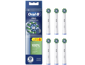 Oral B PRO Cross Action Opzetborstels  | Wit | 6 stuks