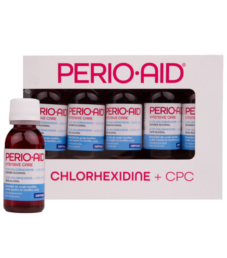 1x Sample PERIO AID Intensive Care Mondspoeling - 30 ml
