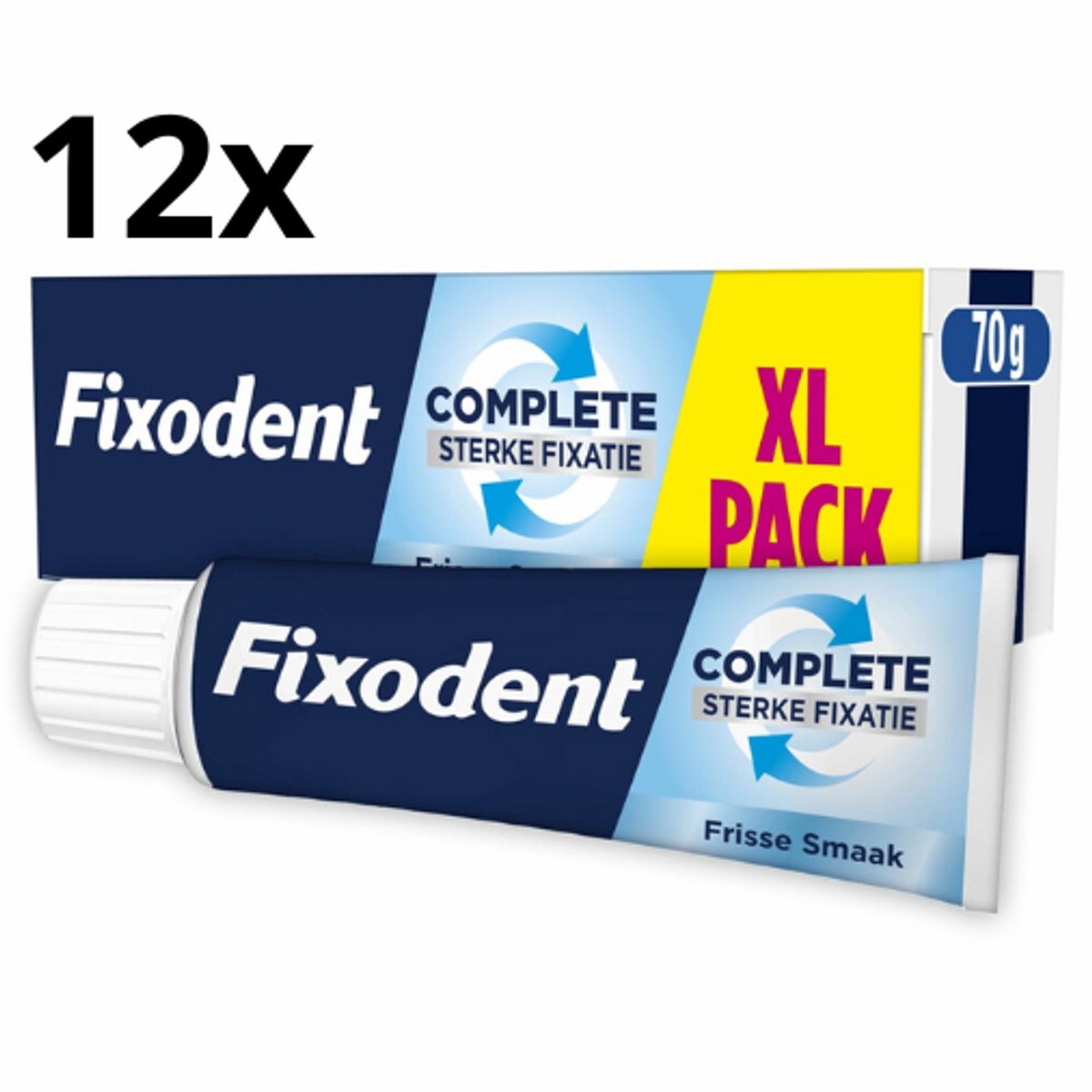Fixodent Original Kleefpasta Complete Fresh 12 x 70 gram | Nieuwe formule 2025