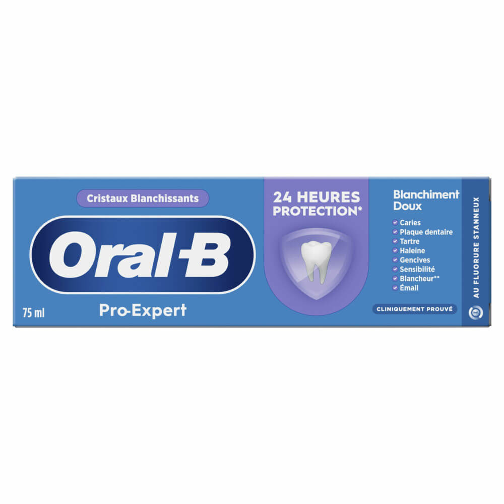 Oral-B Pro-Expert Zachte Whitening Tandpasta | 75 ml | 24 Uur Bescherming