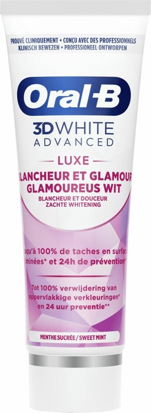 Oral B Tandpasta 3D White Advanced Luxe Glamorous White | 75 ml