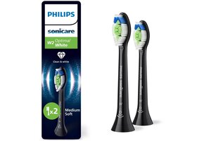 Philips Sonicare Opzetborstels W2 Optimal White HX6062/88 | 2 stuks | Zwart