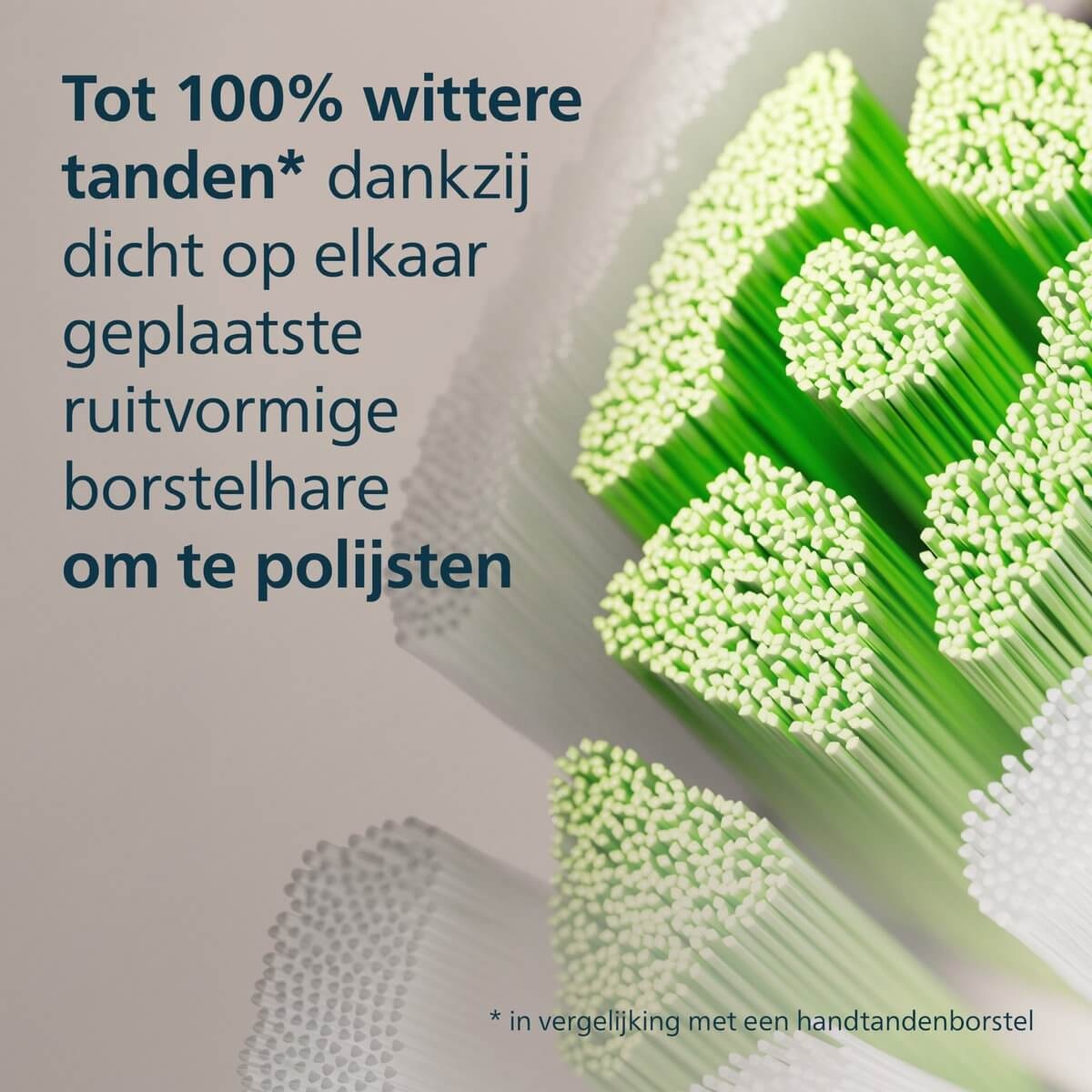 Philips Sonicare Opzetborstels W2 Optimal White HX6062/88 | 2 stuks | Zwart