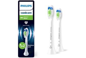 Philips Sonicare Opzetborstels W2 Optimal White HX6062/87 | 2 stuks | Wit