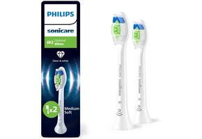 Philips Sonicare Opzetborstels W2 Optimal White HX6062/87 | 2 stuks | Wit