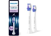 Philips Sonicare opzetborstels S2 Sensitive HX6052/87 | 2 stuks | Wit