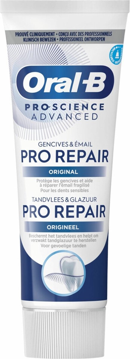Oral B Tandpasta Pro-Science Advanced Repair Original | Gevoelige Tanden | 75 ml