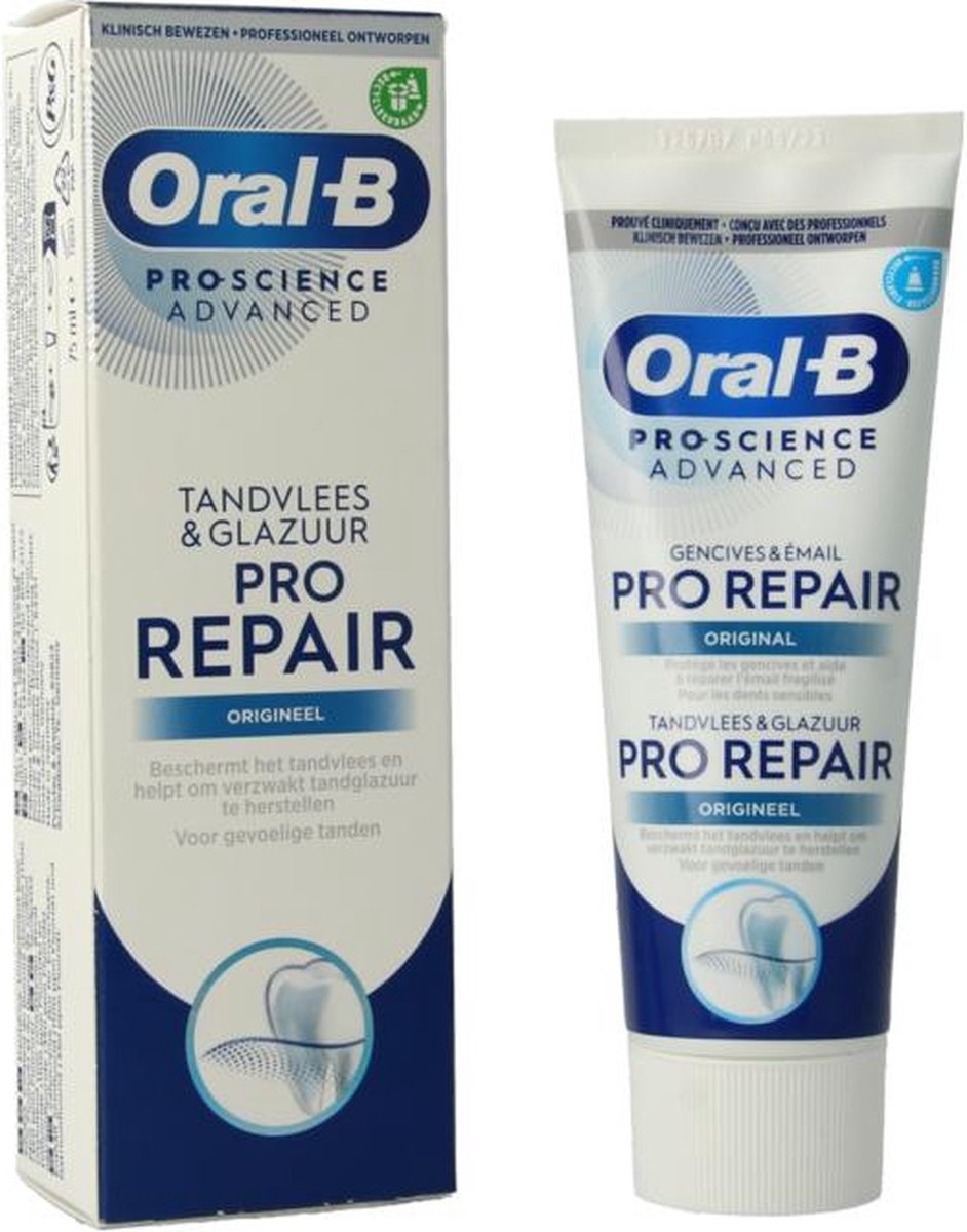Oral B Tandpasta Pro-Science Advanced Repair Original | Gevoelige Tanden | 75 ml