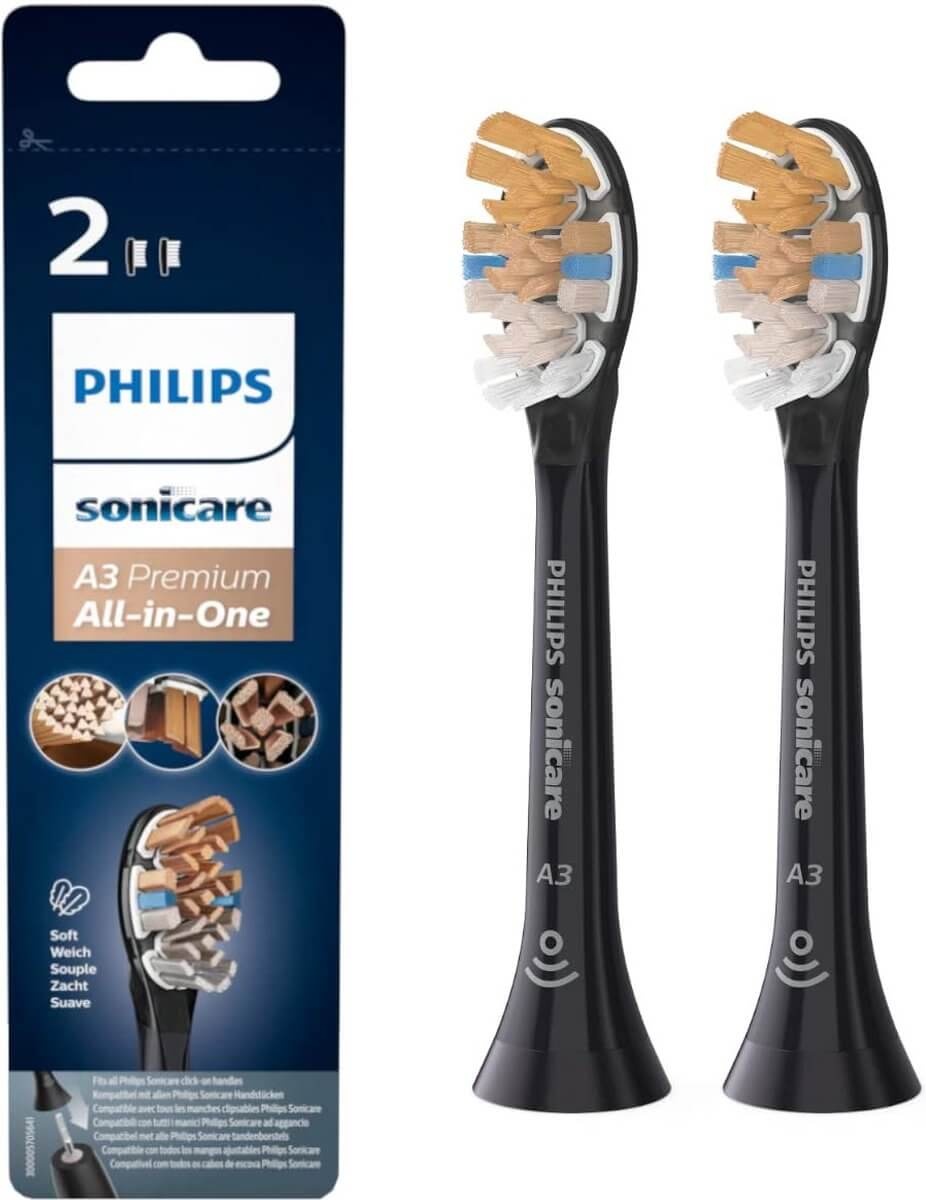 Philips Sonicare opzetborstels Premium All-in-One HX9092/88 | 2 stuks | Zwart