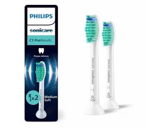 Philips Sonicare opzetborstels C1 ProResults HX6012/87 | 2 stuks | Wit