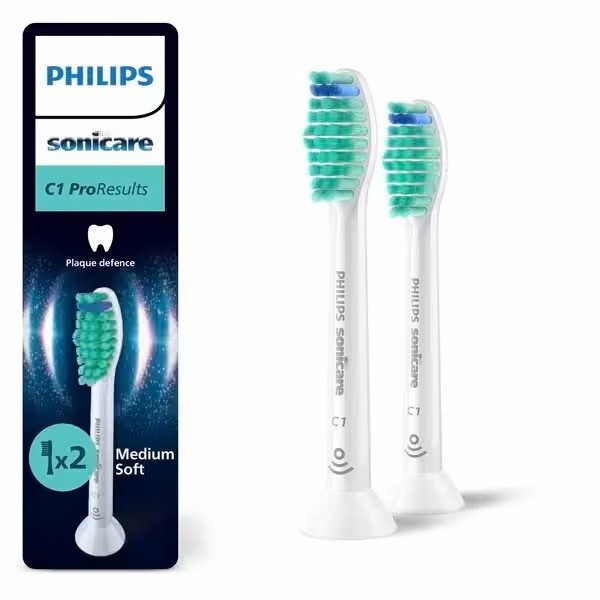 Philips Sonicare opzetborstels C1 ProResults HX6012/87 | 2 stuks | Wit