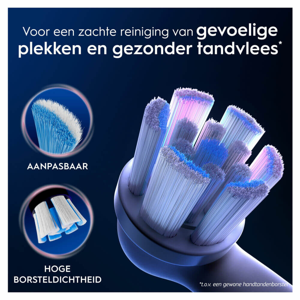 Oral B iO Gentle Care Opzetborstels | Wit | 6 stuks