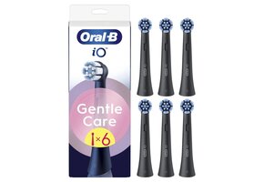 Oral B iO Gentle Care Opzetborstels | Zwart | 6 stuks
