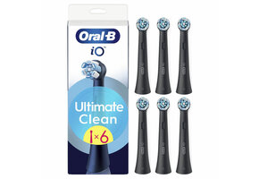 Oral B iO Ultimate Clean Opzetborstels | Zwart | 6 stuks