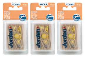 Jordan Tandenstokers - Extra Dun - 6 stuks - Voordeelverpakking