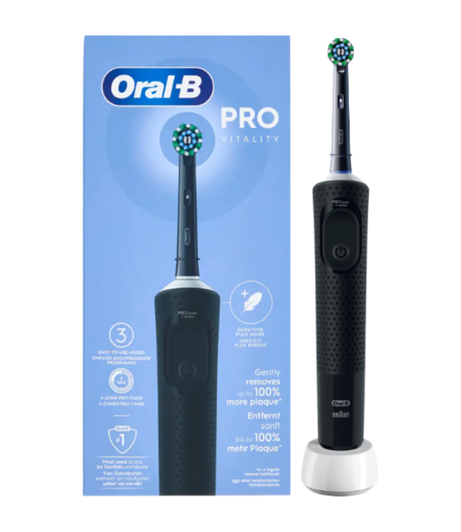 Oral B Vitality Pro Zwart Elektrische Tandenborstel  +  Extra Opzetborstel