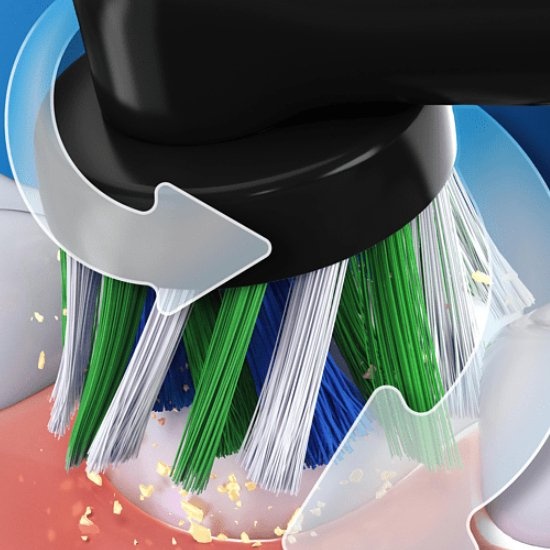 Oral-B Vitality 100 Duo Elektrische Tandenborstels | Zwart & Blauw | Gift Edition | Cross Action