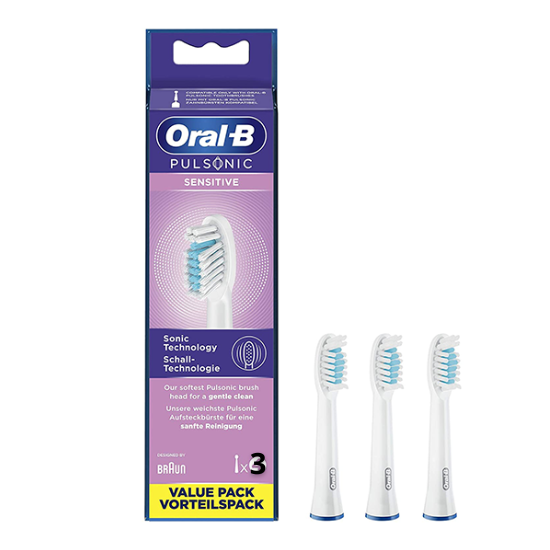 Oral-B Pulsonic Sensitive Opzetborstels | 3 stuks (Tweedekans)