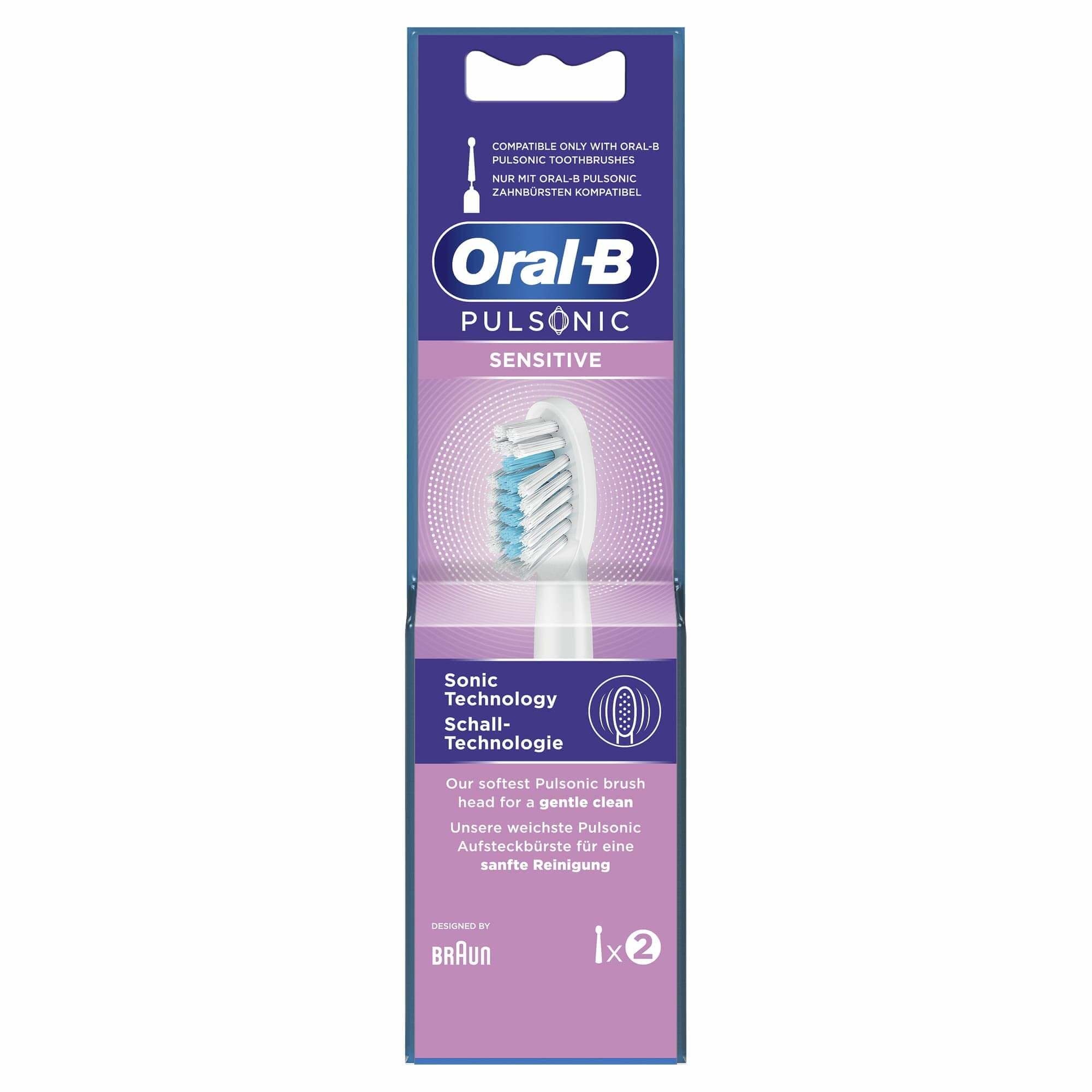 Oral-B Pulsonic Sensitive Opzetborstels | 2 stuks (Tweedekans)
