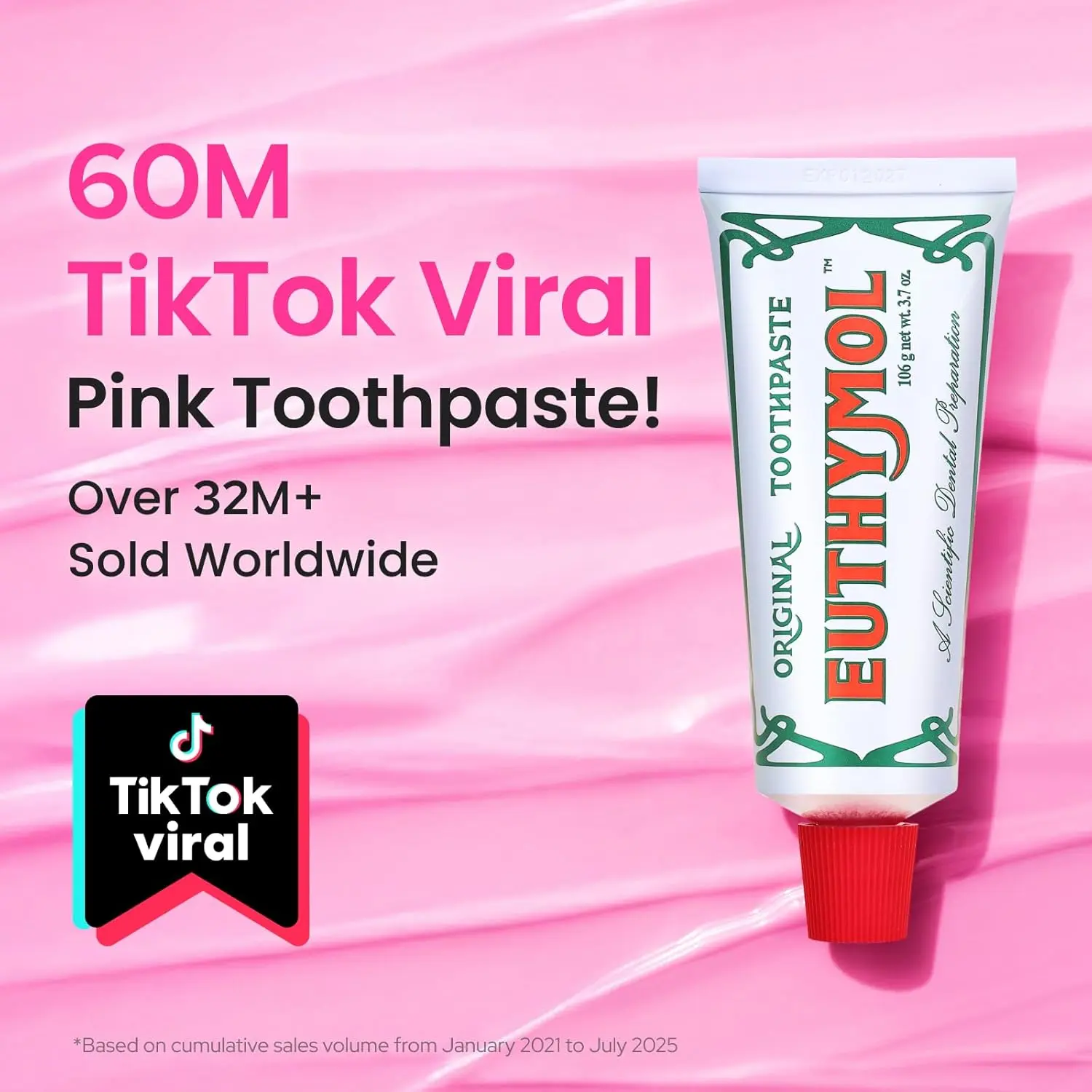 Euthymol Original Tandpasta | Fluoridevrij | 75 ml