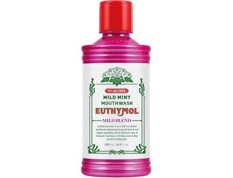 Euthymol Mondwater Mild Mint - 2 x 500 ml - Voordeelverpakking