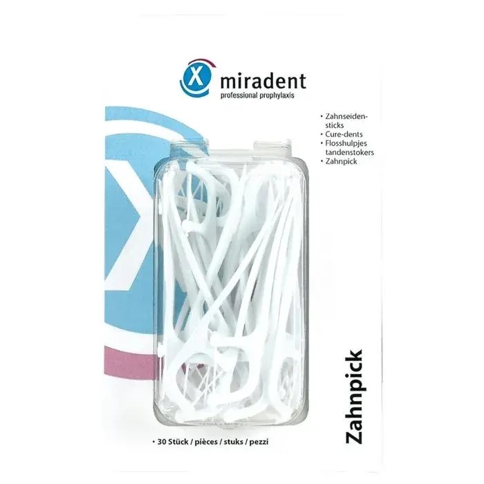 Miradent Tandenstoker met Floss 2-in-1 | 30 stuks