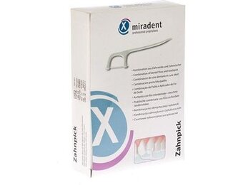 Miradent Tandenstoker met Floss 2-in-1 | 100 stuks