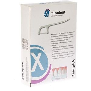 Miradent Tandenstoker met Floss 2-in-1 | 100 stuks