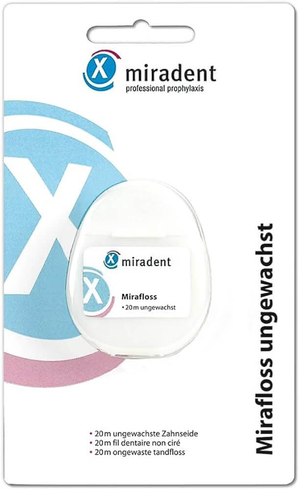 Miradent Flosdraad Mirafloss Ongewaxt | 20 m